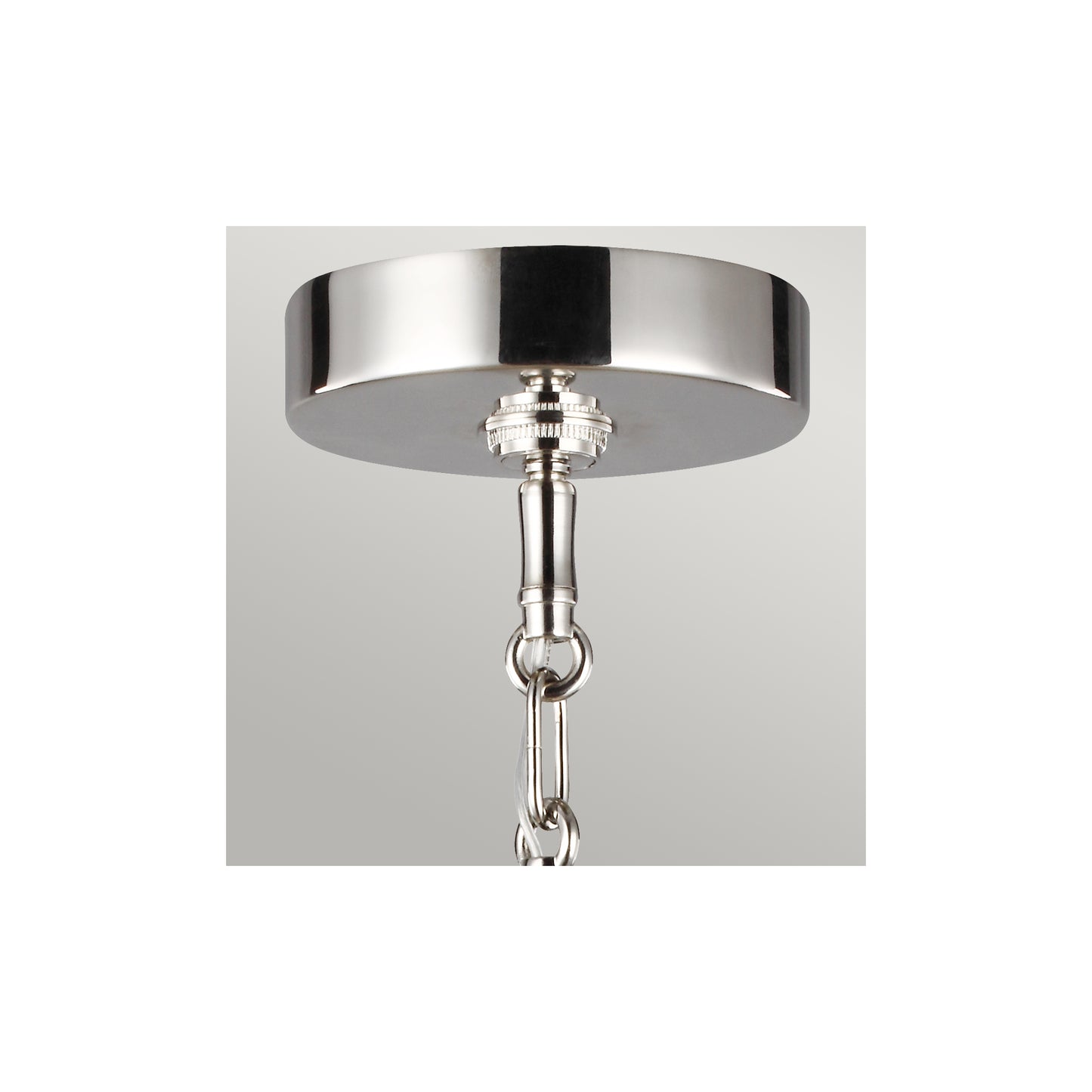 Harper 1-Light Pendant in Polished Nickel