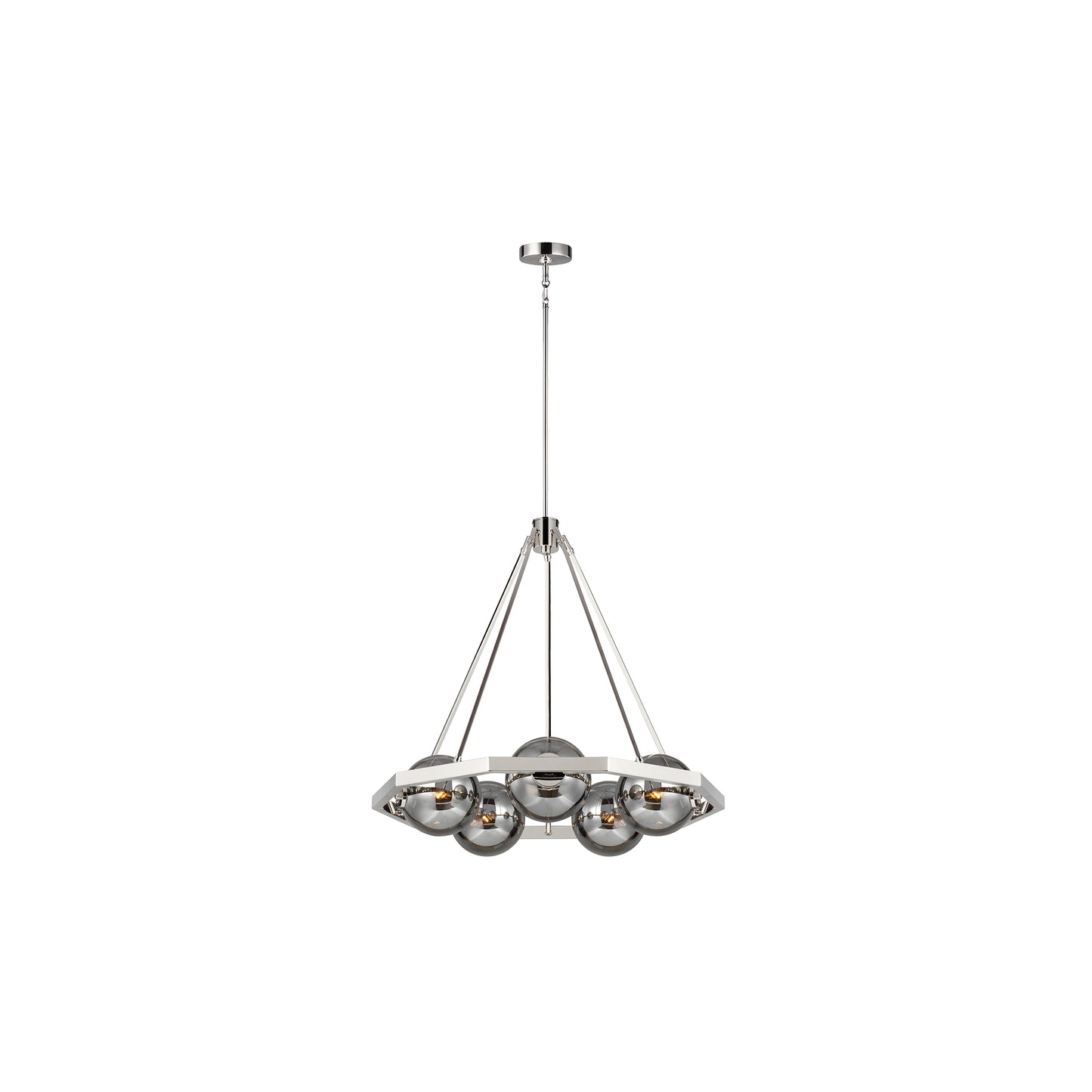 Harper 5-Light Pendant in Polished Nickel