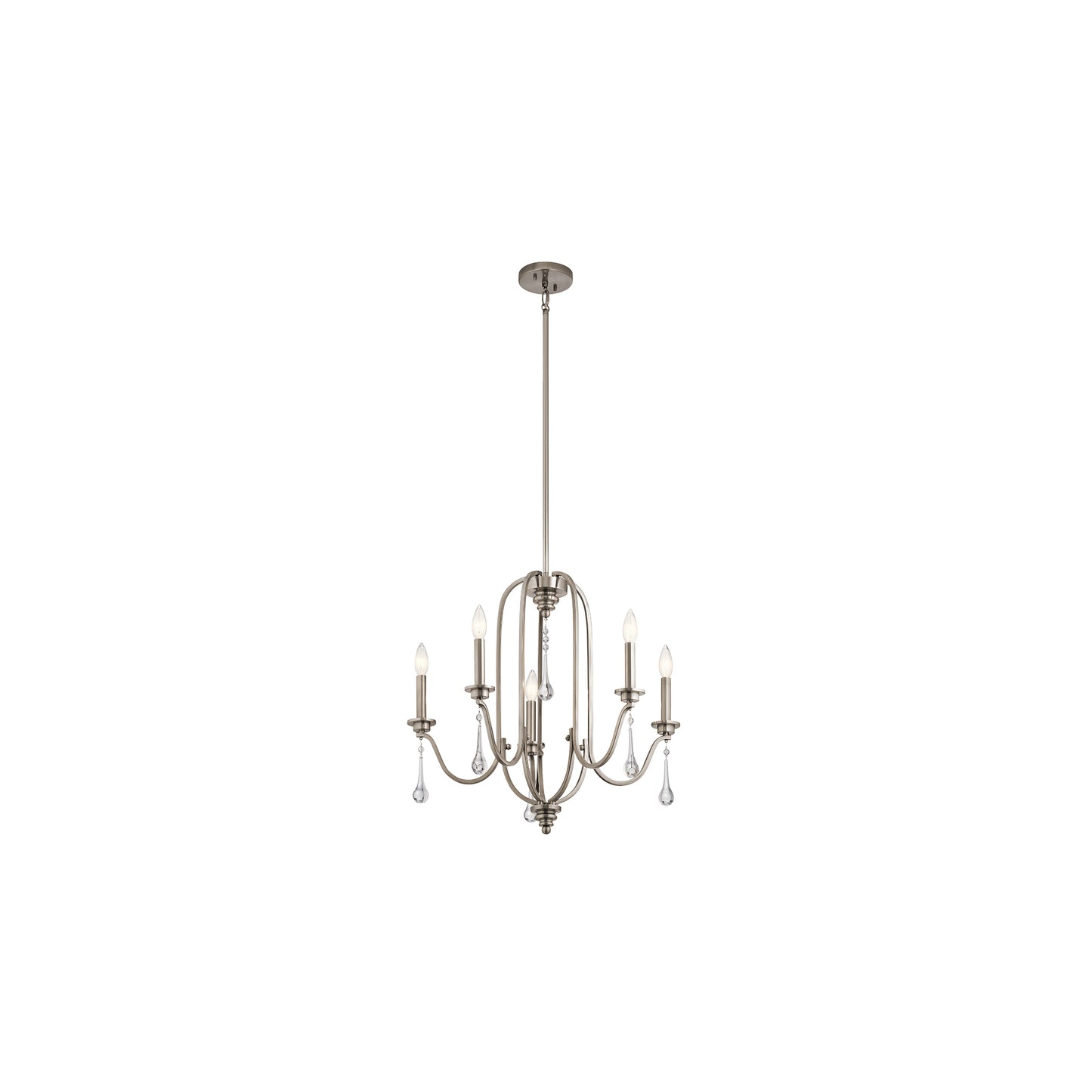 Karlee 5-Light Chandelier in Classic Pewter