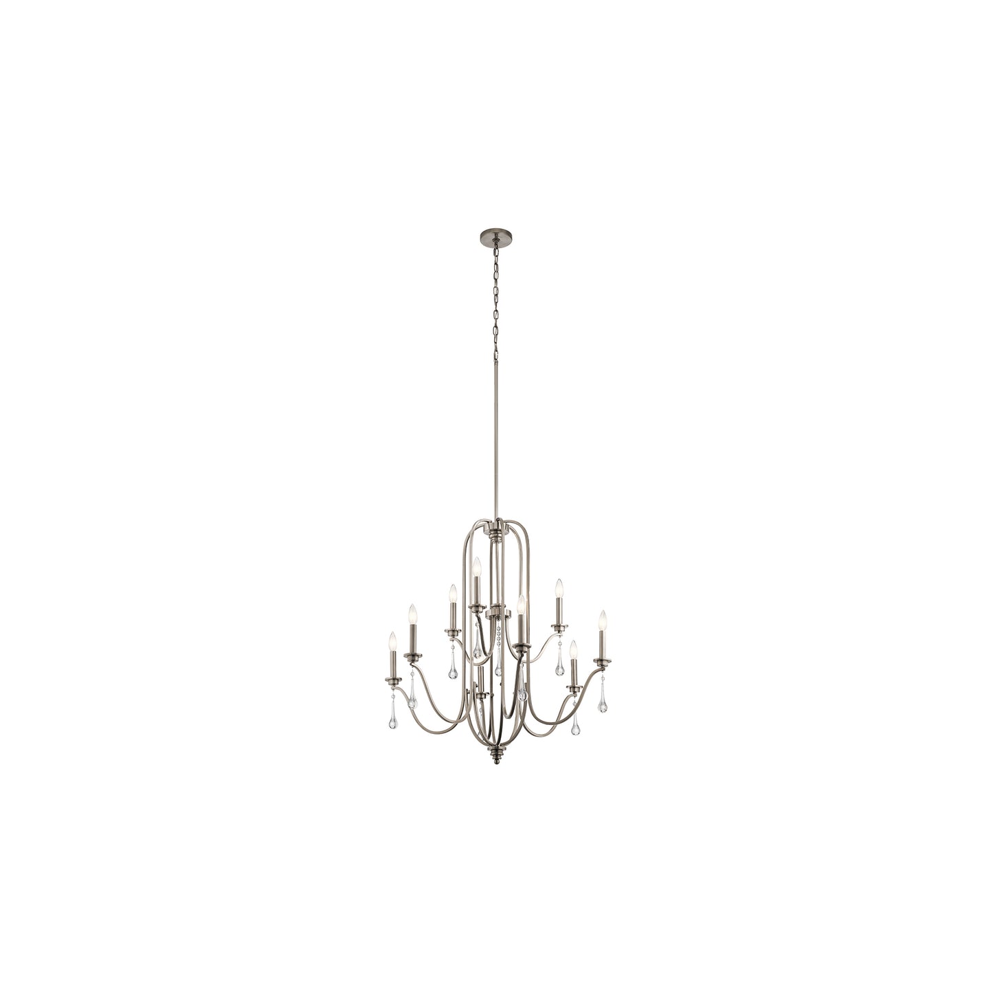 Karlee 9-Light Chandelier in Classic Pewter