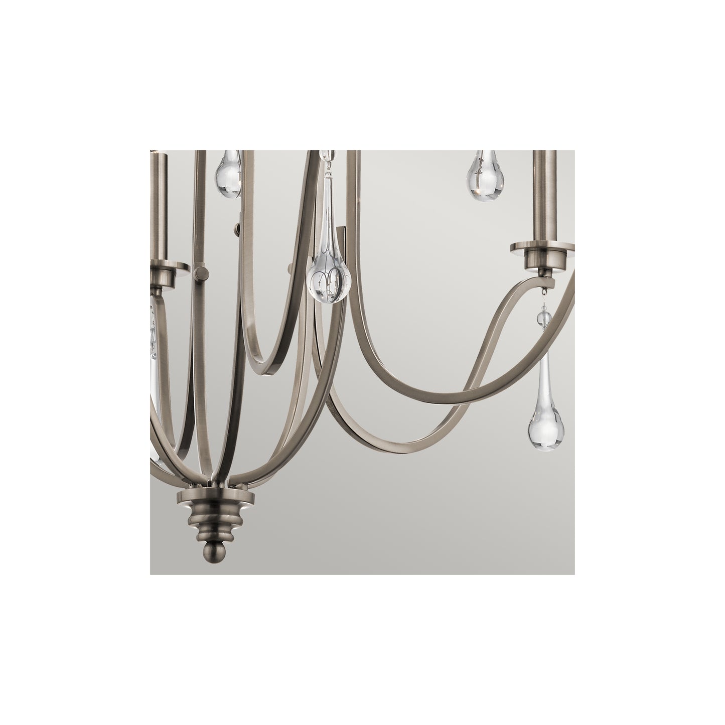 Karlee 9-Light Chandelier in Classic Pewter