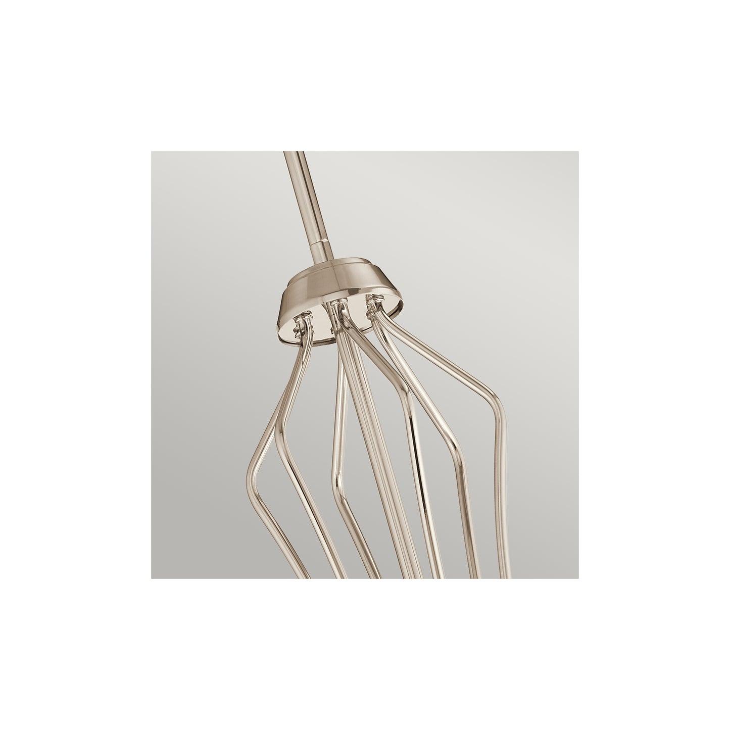 Kayva LED 13-Light 6 Arm Chandelier in Polished Nickel