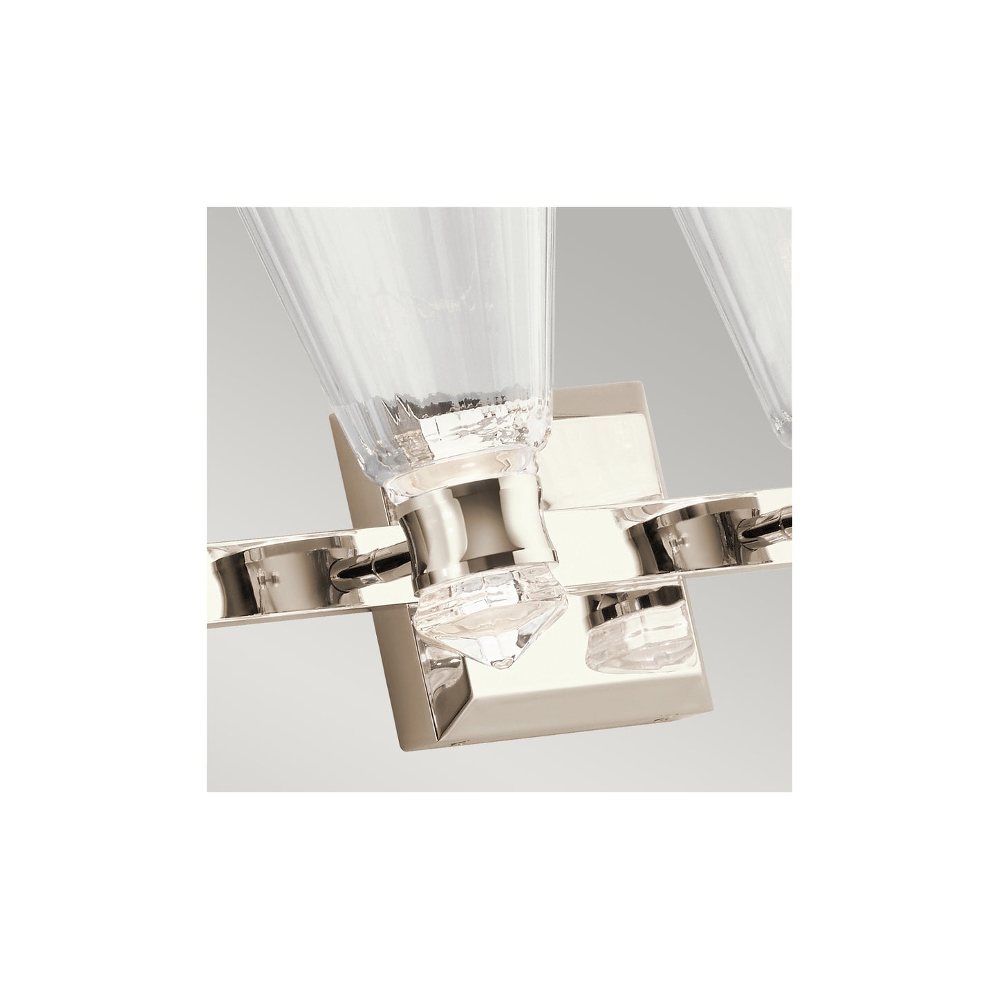 Kayva LED 4 Arm Dual-lit Wall Light in Polished Nickel