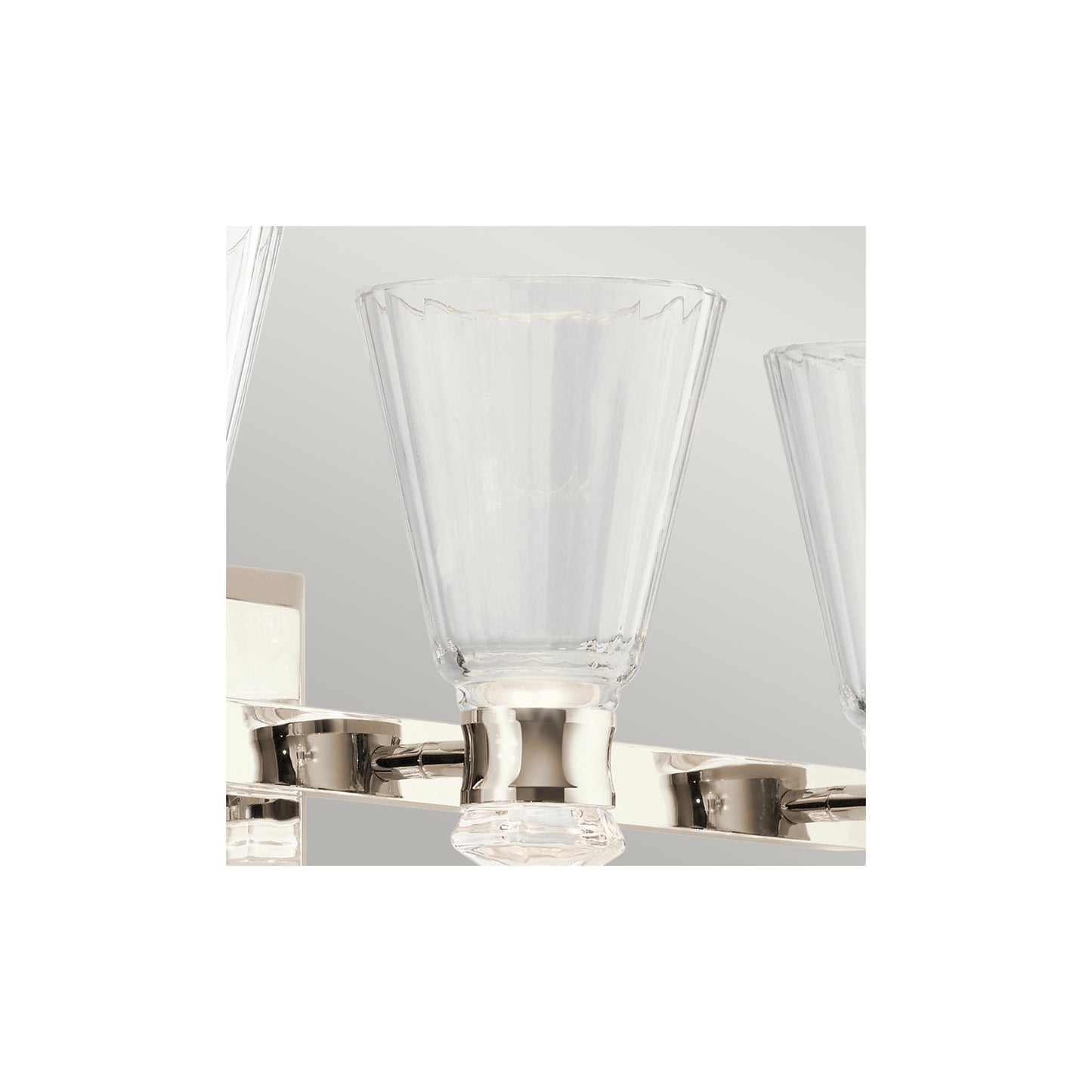 Kayva LED 4 Arm Dual-lit Wall Light in Polished Nickel