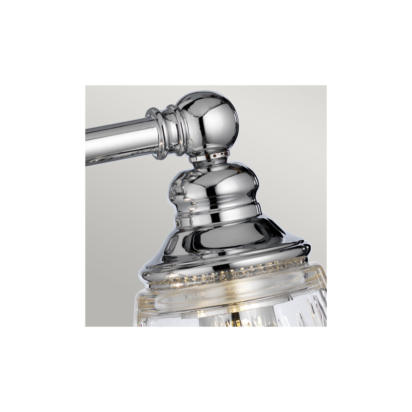 Keynes 2-Light Wall Light in Polished Chrome
