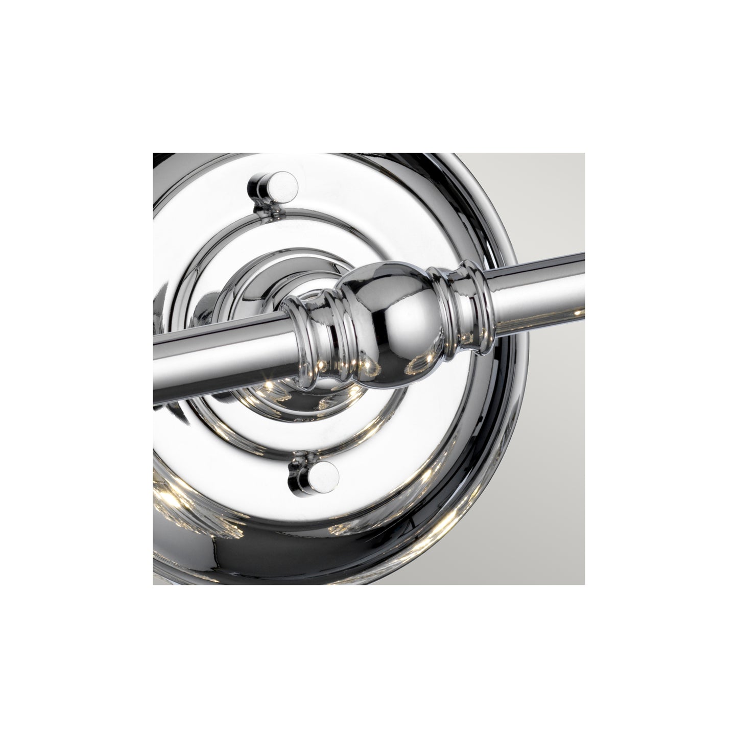 Keynes 2-Light Wall Light in Polished Chrome