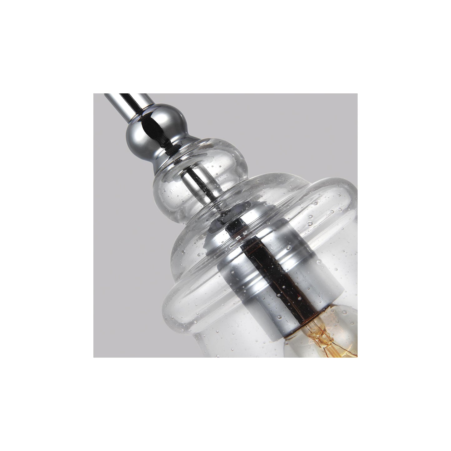 Loras 1-Light Mini Pendant in Chrome