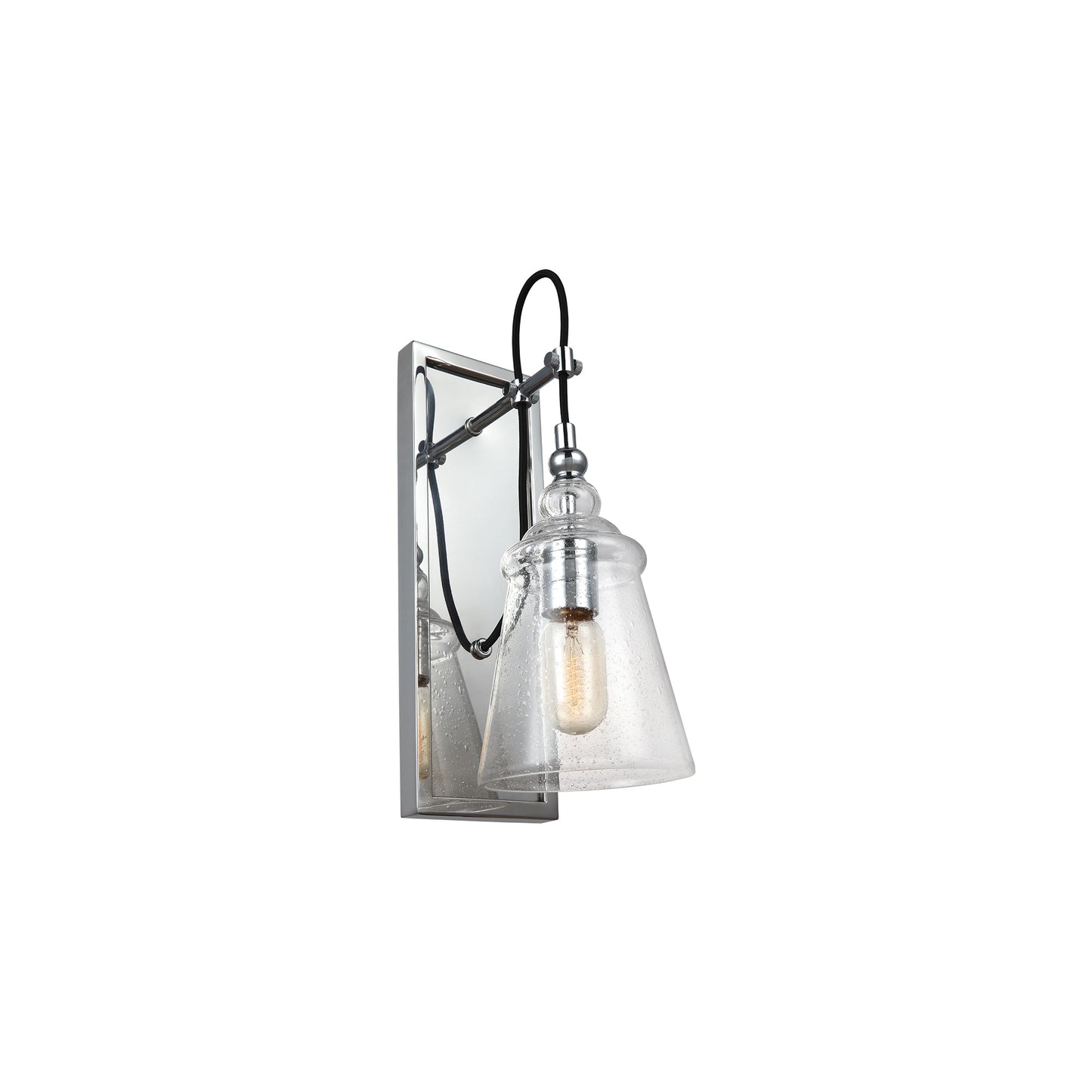 Loras 1-Light Wall Light in Chrome