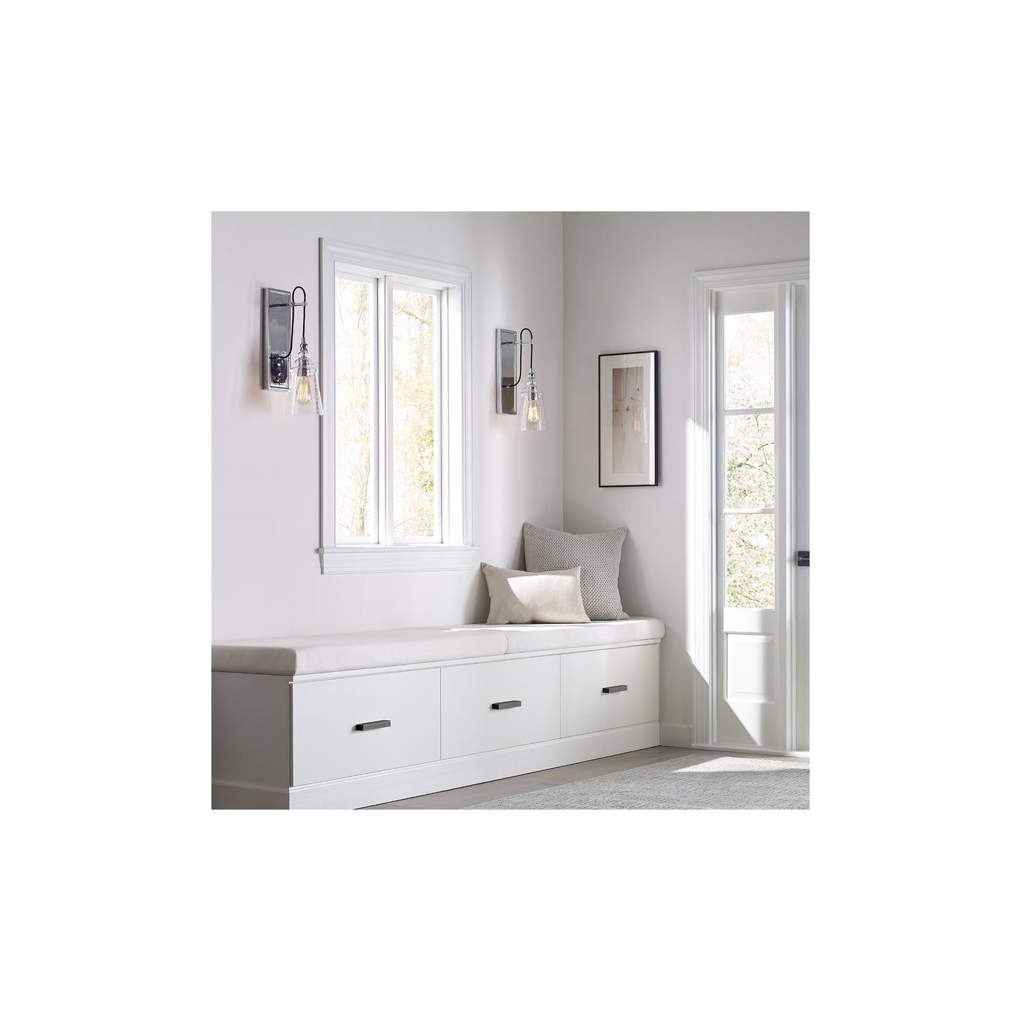 Loras 1-Light Wall Light in Chrome