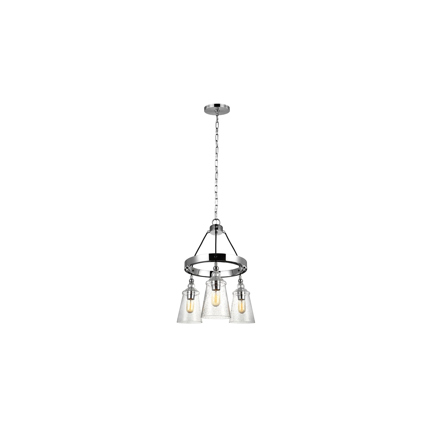 Loras 3-Light Pendant Chandelier in Chrome