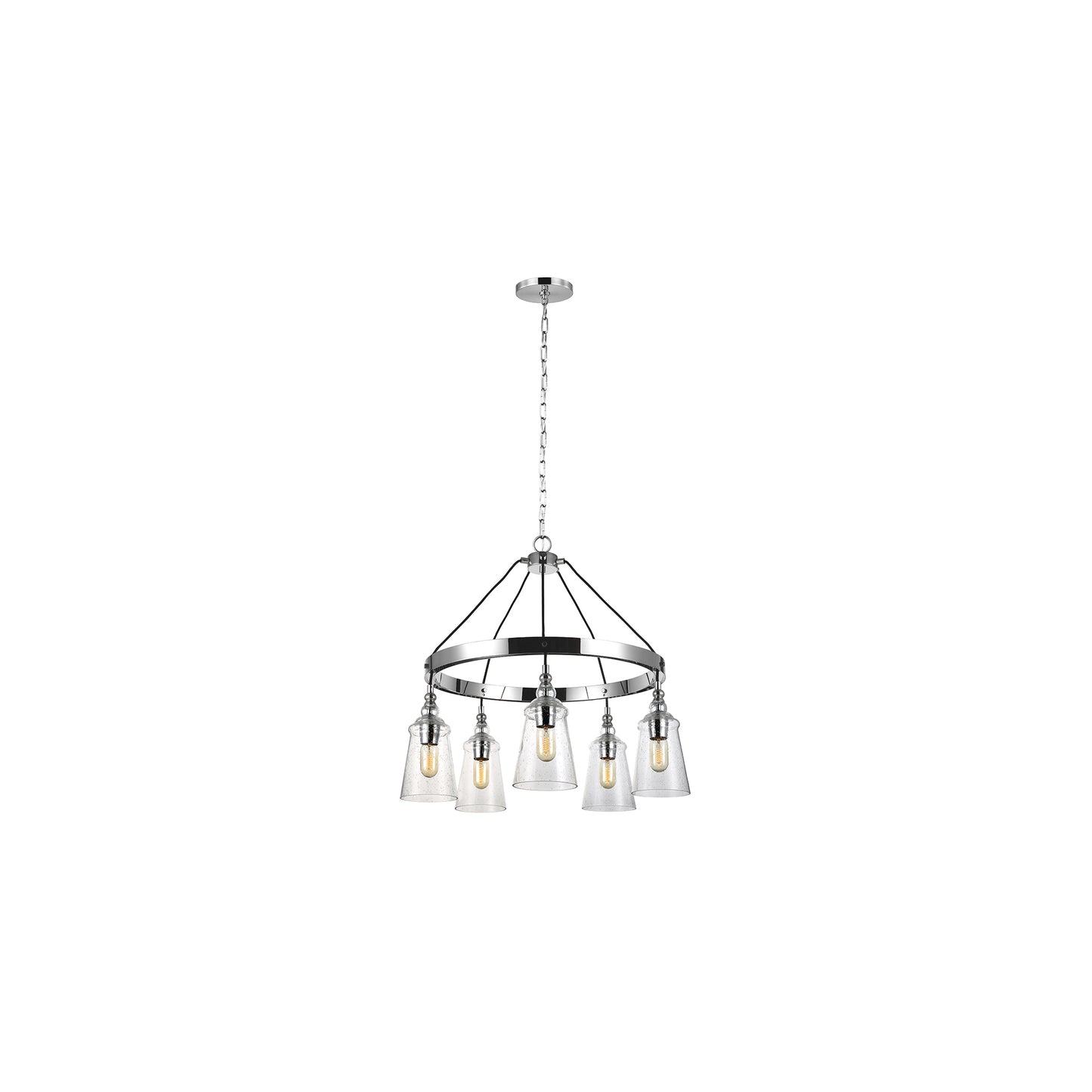 Loras 5-Light Chandelier in Chrome