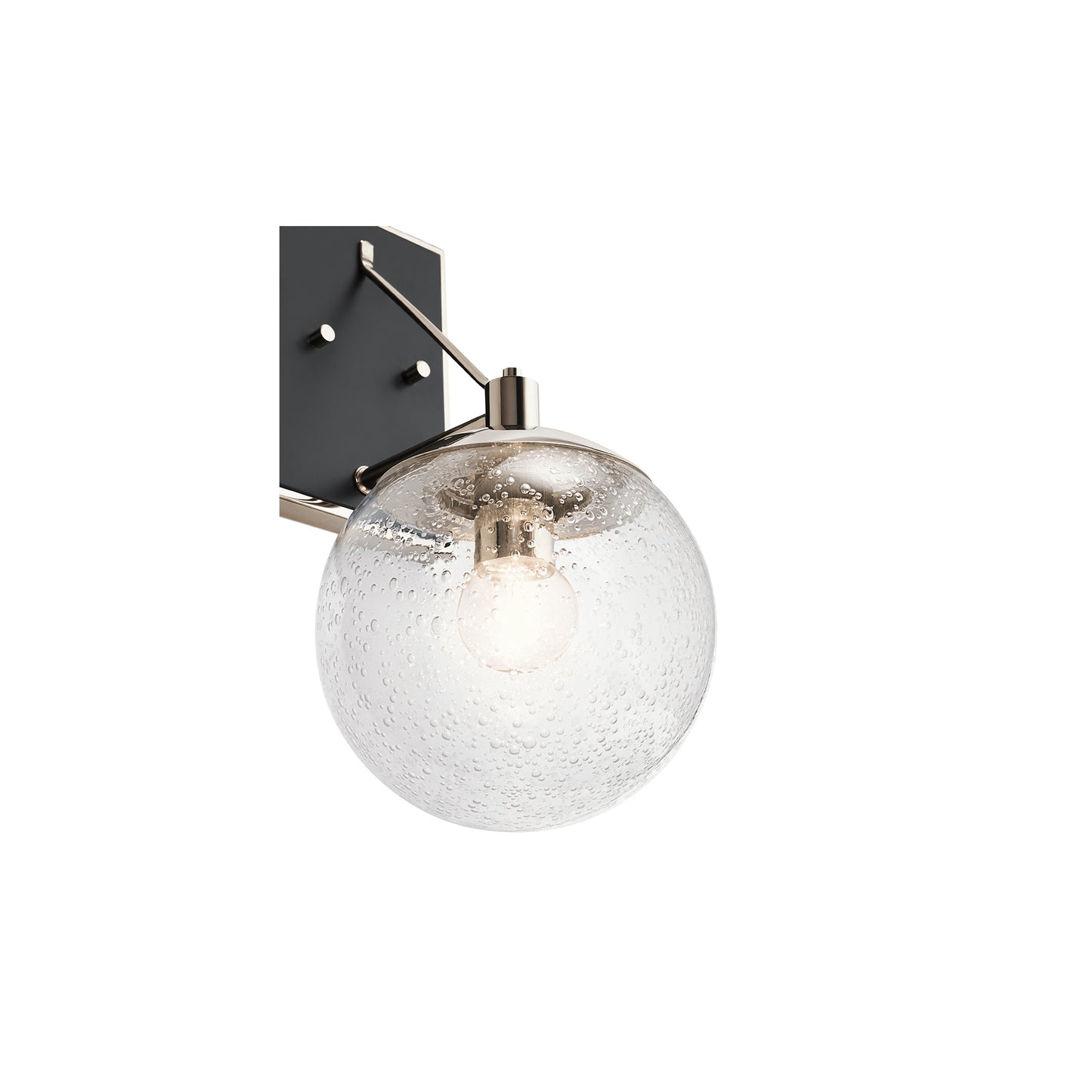 Marilyn 1-Light Wall Light in Polished Nickel
