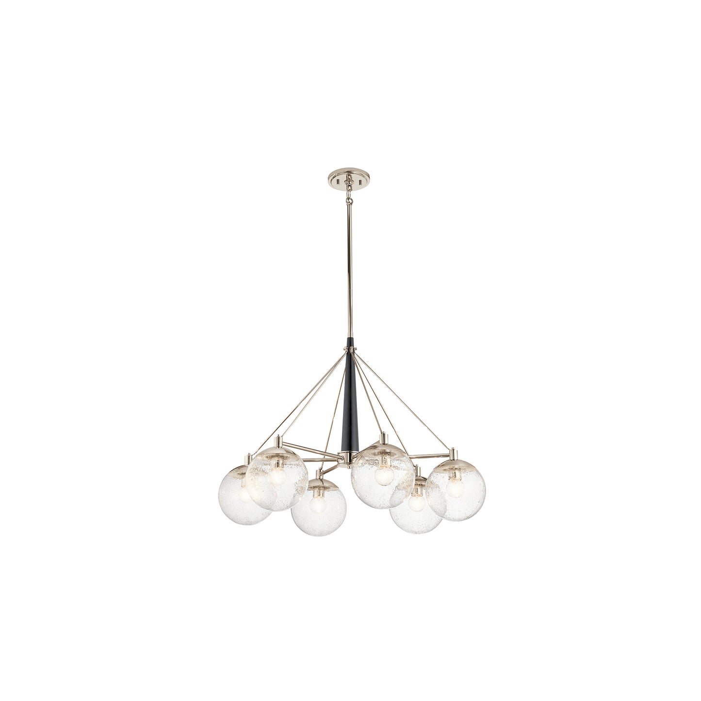 Marilyn 6-Light Chandelier in Polished Nickel