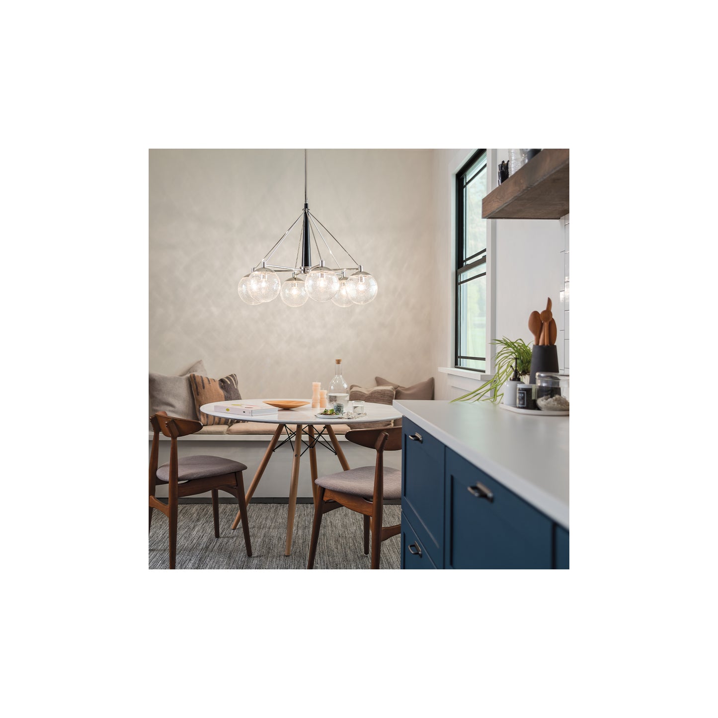 Marilyn 6-Light Chandelier in Polished Nickel