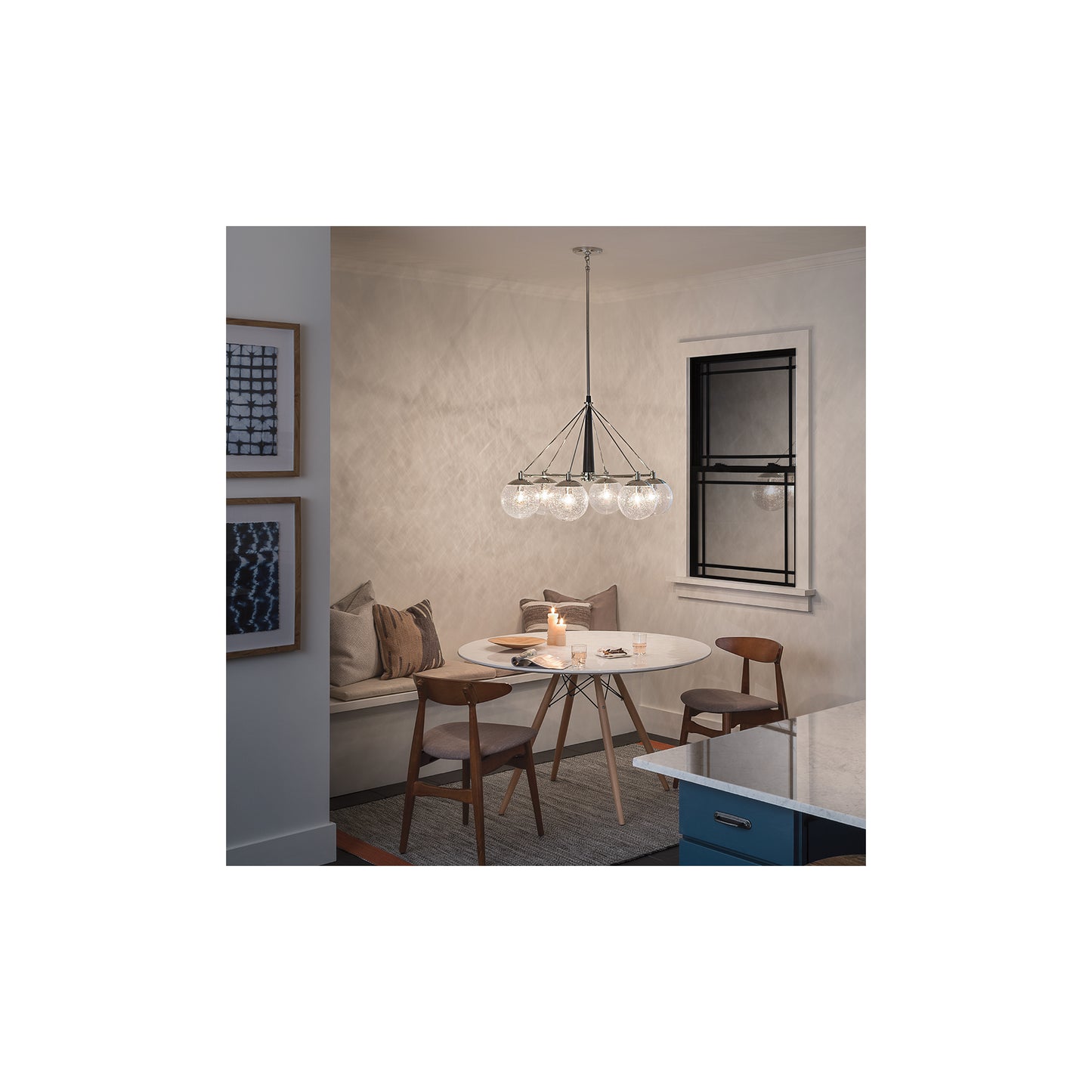 Marilyn 6-Light Chandelier in Polished Nickel