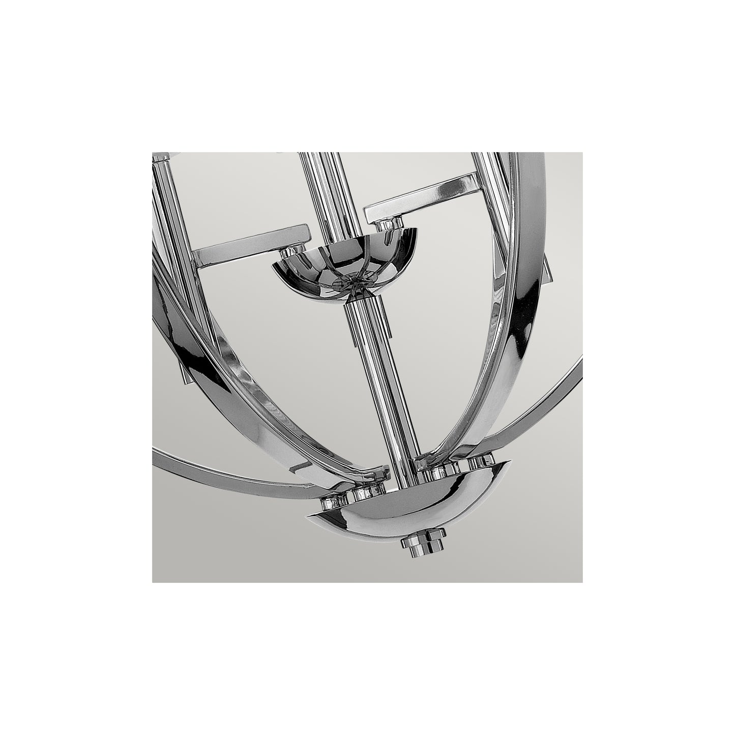 Mondo 3-Light Pendant Chandelier in Polished Chrome