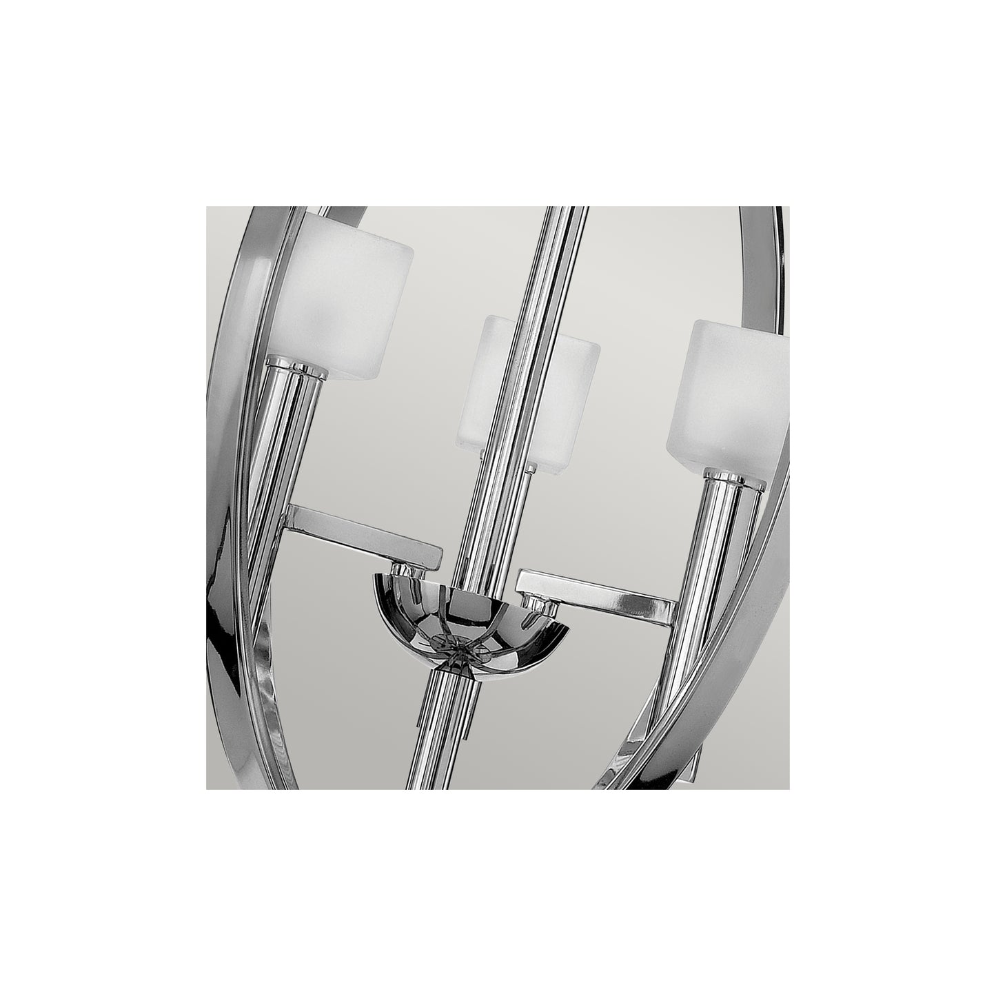 Mondo 3-Light Pendant Chandelier in Polished Chrome