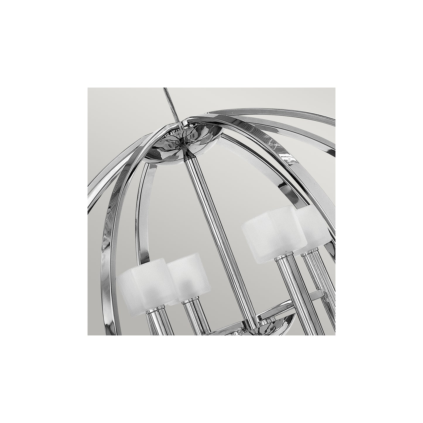 Mondo 8-Light Pendant Chandelier in Polished Chrome