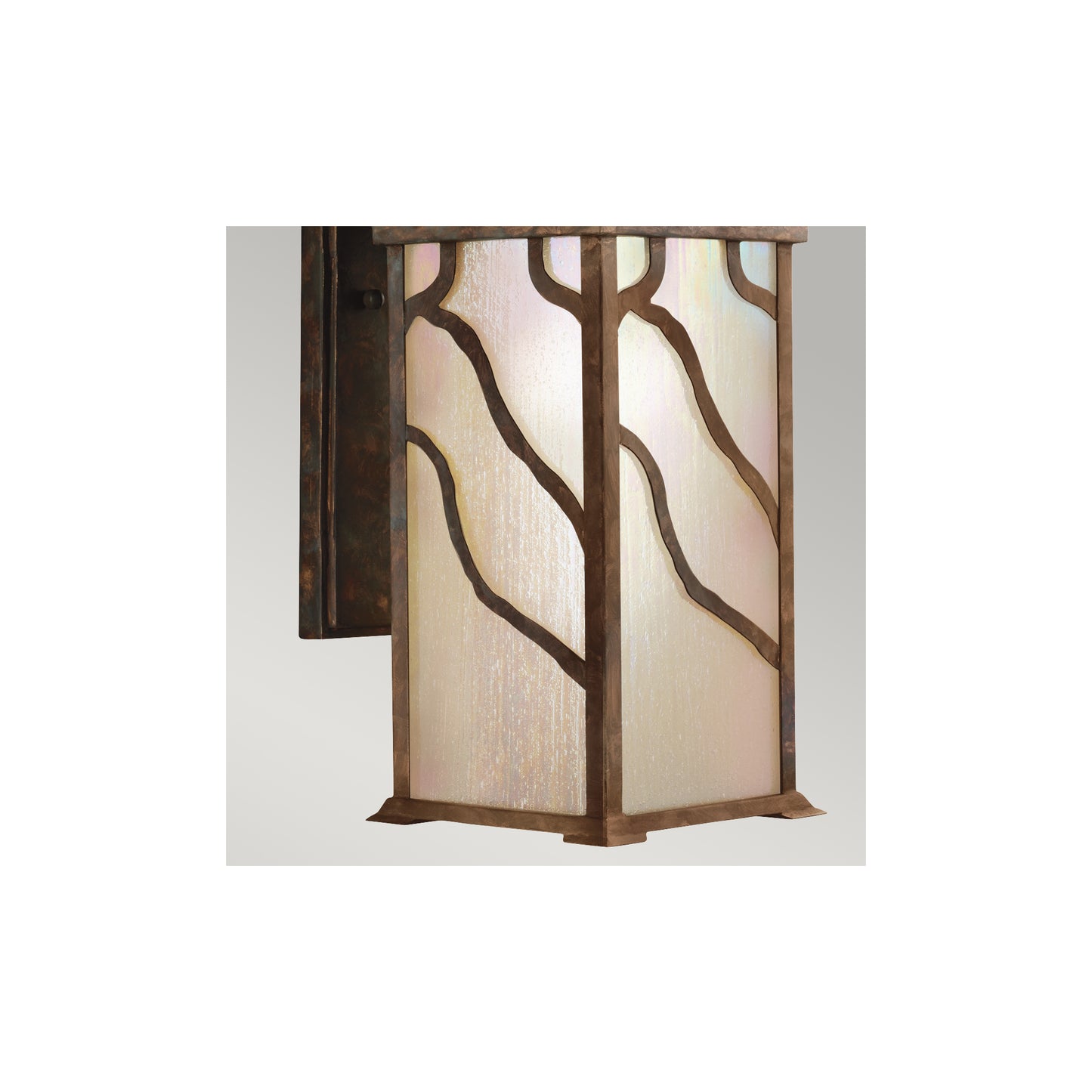 Morris 1-Light Wall Lantern in Distressed Copper