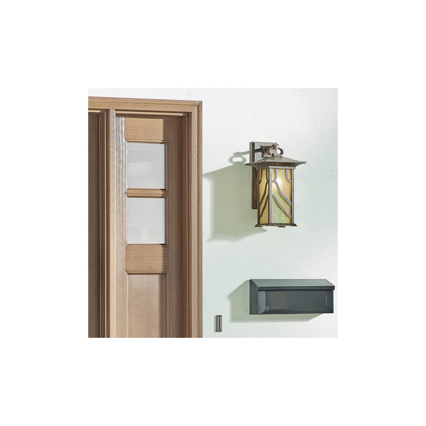 Morris 1-Light Wall Lantern in Distressed Copper