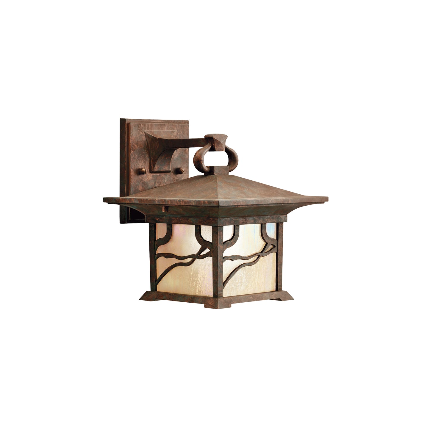 Morris 1-Light Wall Lantern in Distressed Copper