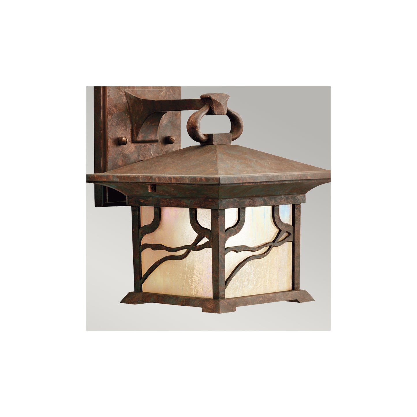 Morris 1-Light Wall Lantern in Distressed Copper