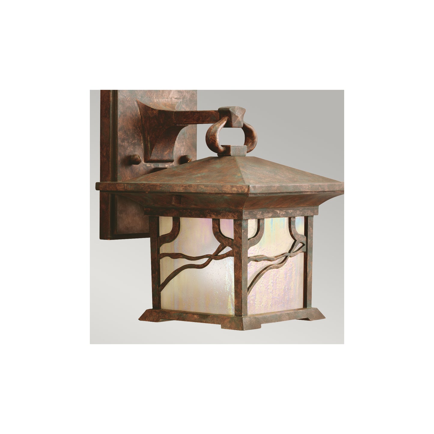 Morris 1-Light Wall Lantern in Distressed Copper