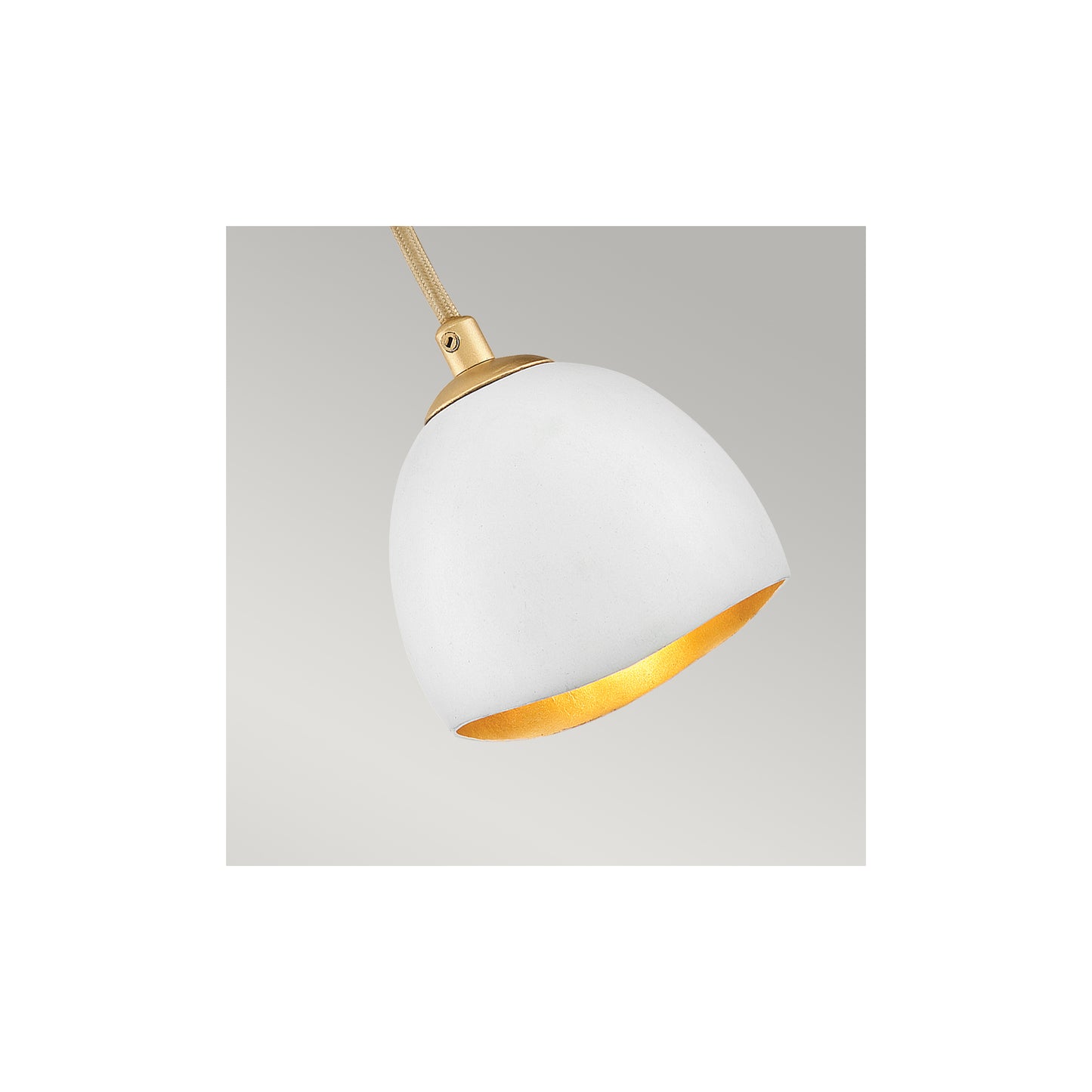 Nula 1-Light Wall Light in Shell White & Luxe Gold