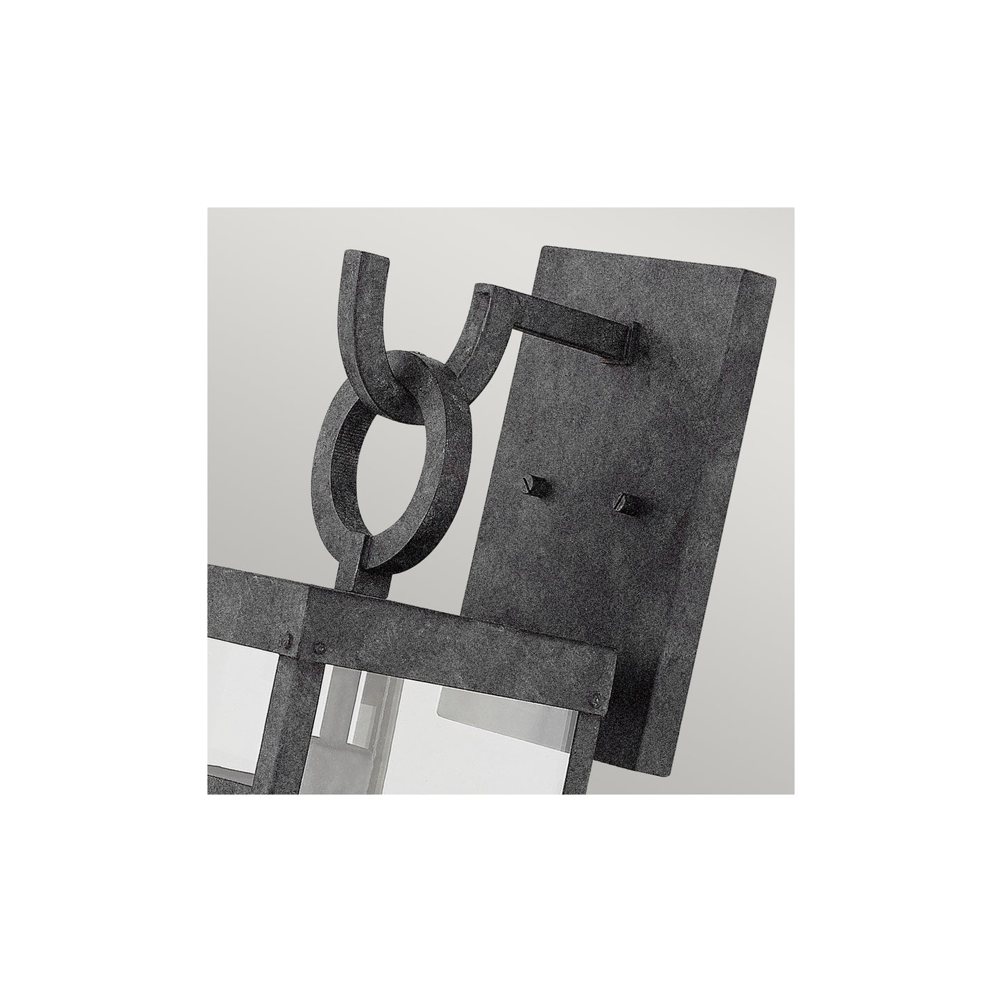 Porter 1-Light Wall Lantern in Aged Zinc