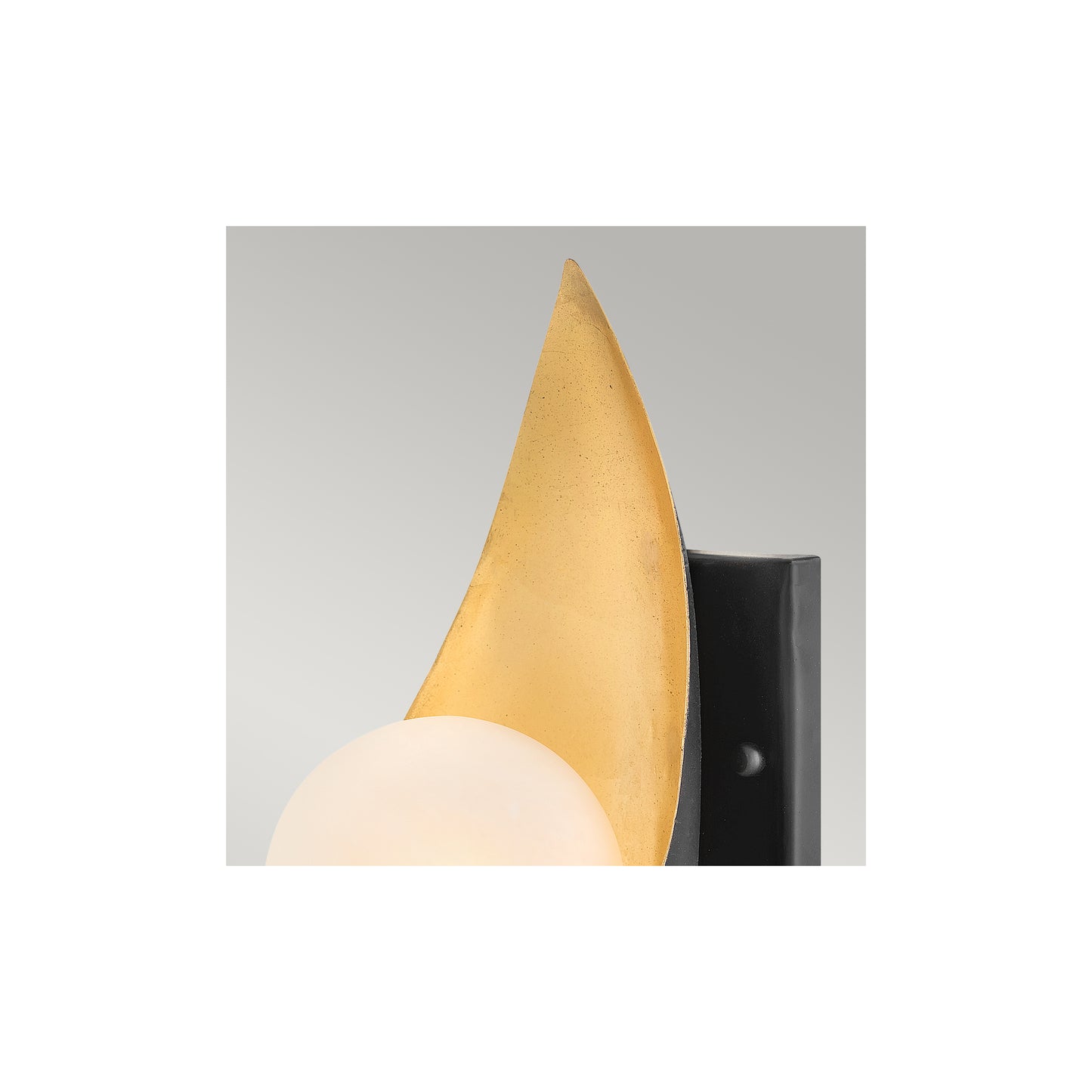 Ren 1-Light Wall Light in Matt Black & Gold