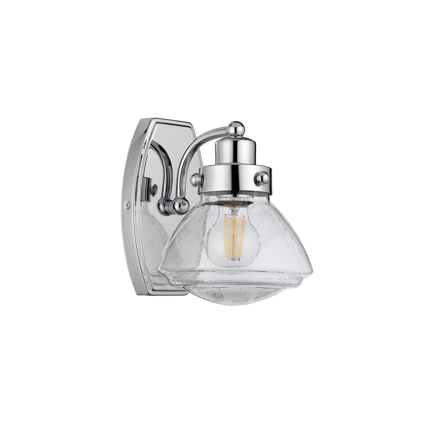 Scholar 1-Light Wall Light in Polished Chrome