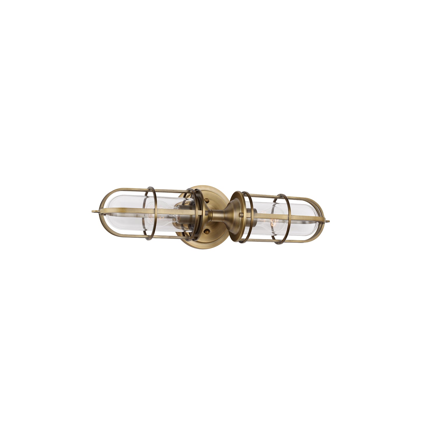 Urban Restoration 2-Light Wall Light in Dark Antique Brass