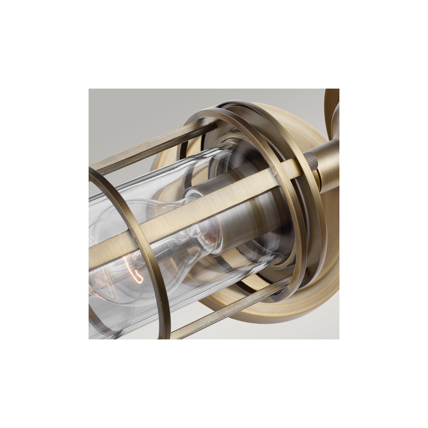 Urban Restoration 2-Light Wall Light in Dark Antique Brass