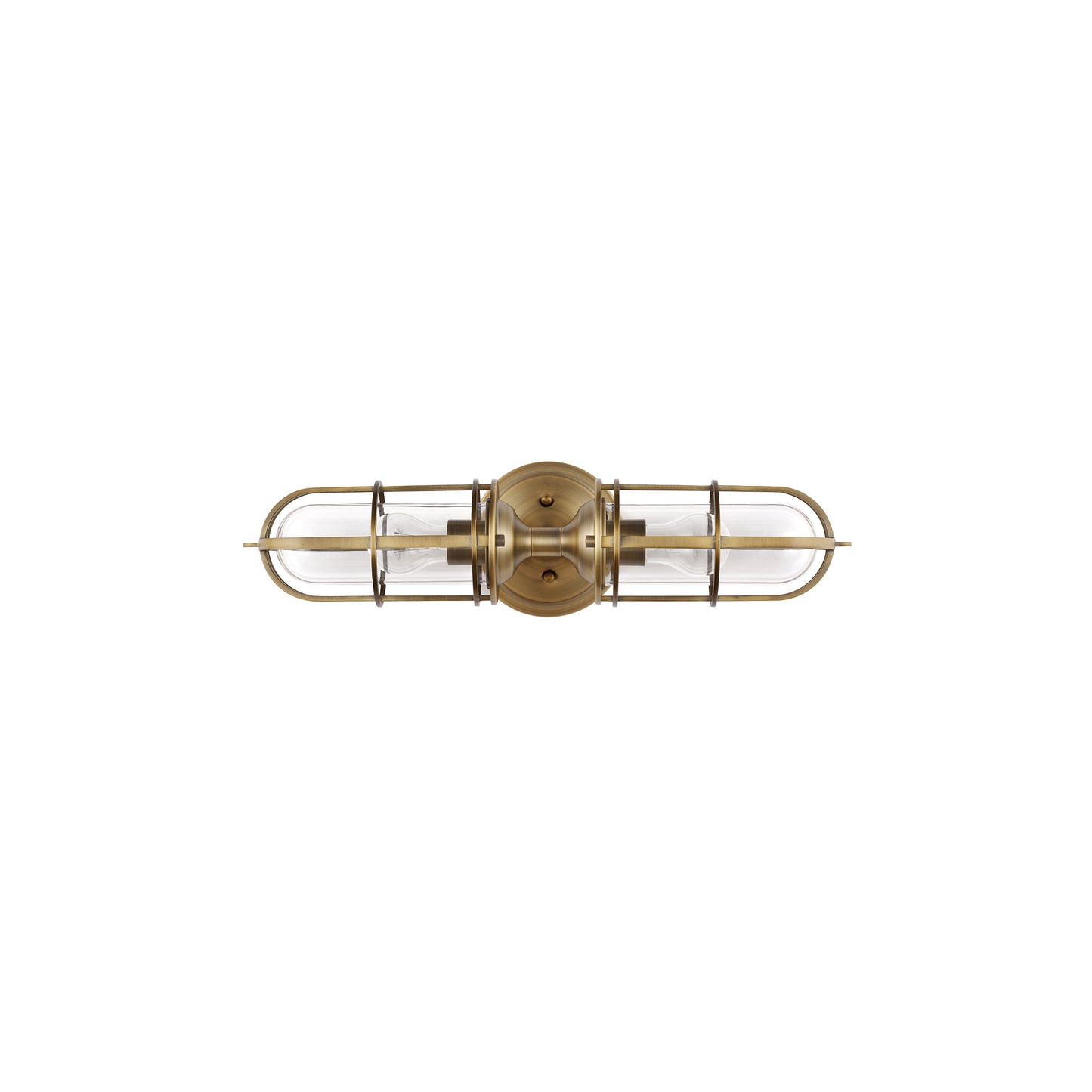 Urban Restoration 2-Light Wall Light in Dark Antique Brass
