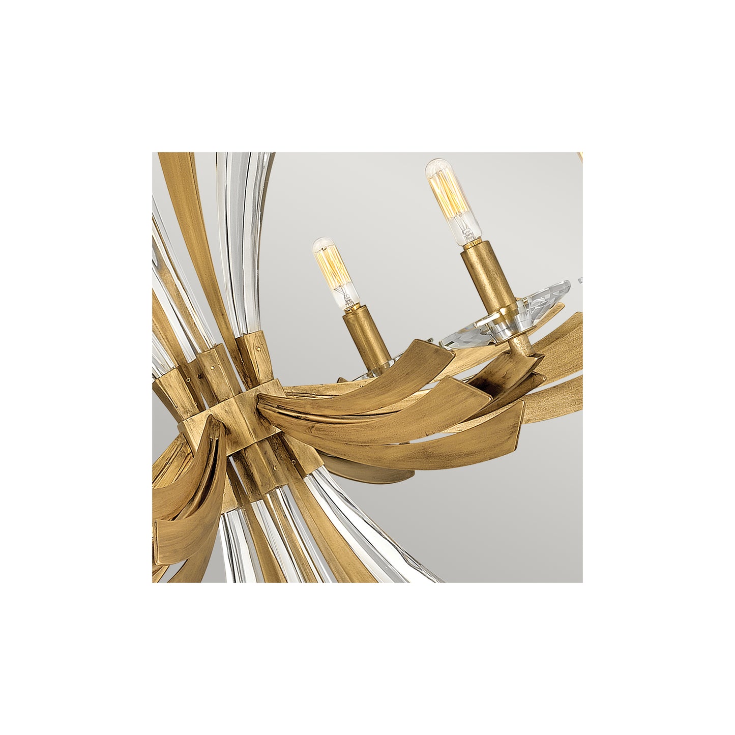 Vida 6-Light Chandelier in Burnished Gold