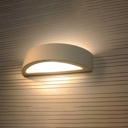 Atena Ceramic Wall Light in White