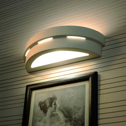 Helios Ceramic Wall Light in White