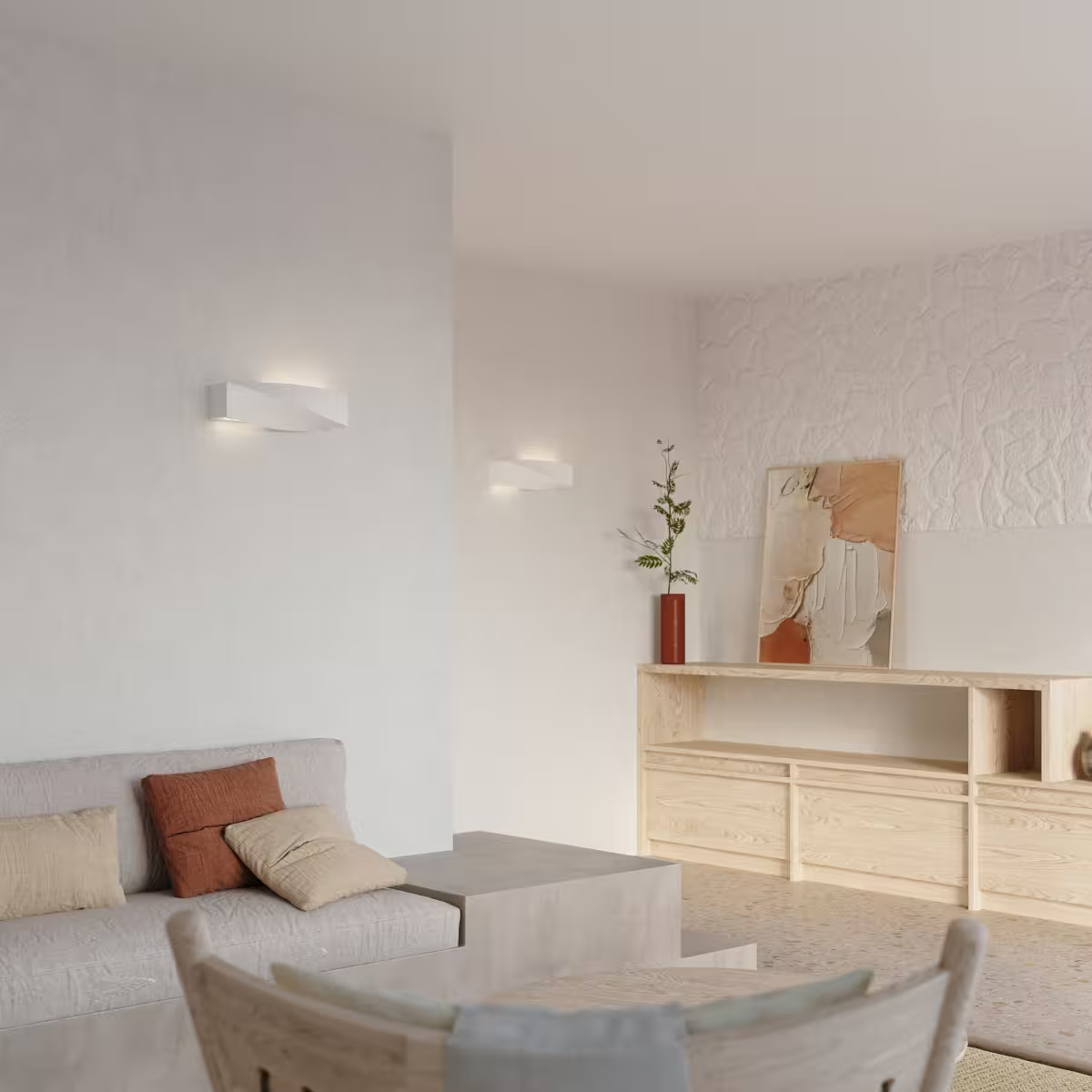 Sigma Ceramic Wall Light in White