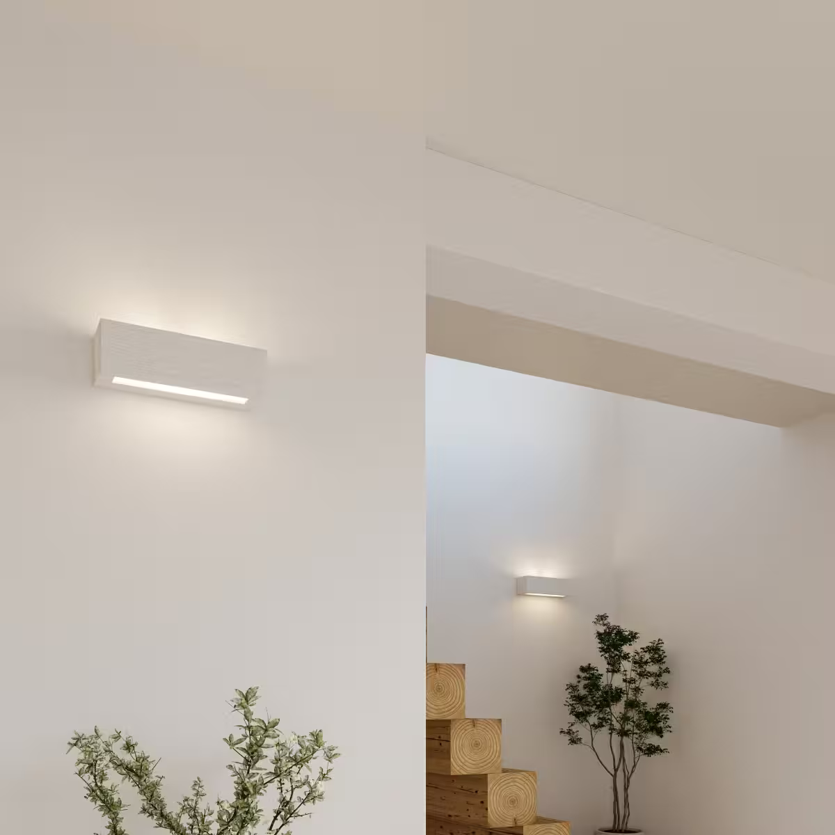 Vega Ceramic Wall Light in White