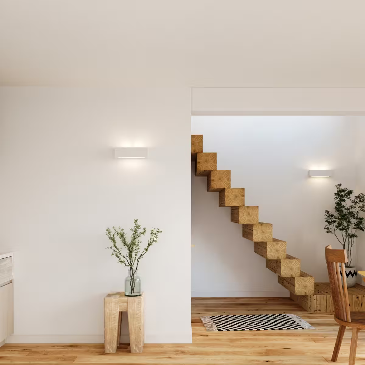 Vega Ceramic Wall Light in White