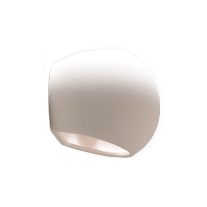 Globe Ceramic Wall Light in White