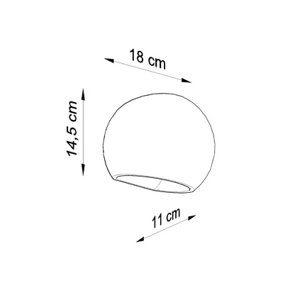 Globe Ceramic Wall Light