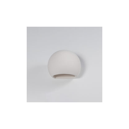 Globe Ceramic Wall Light in White