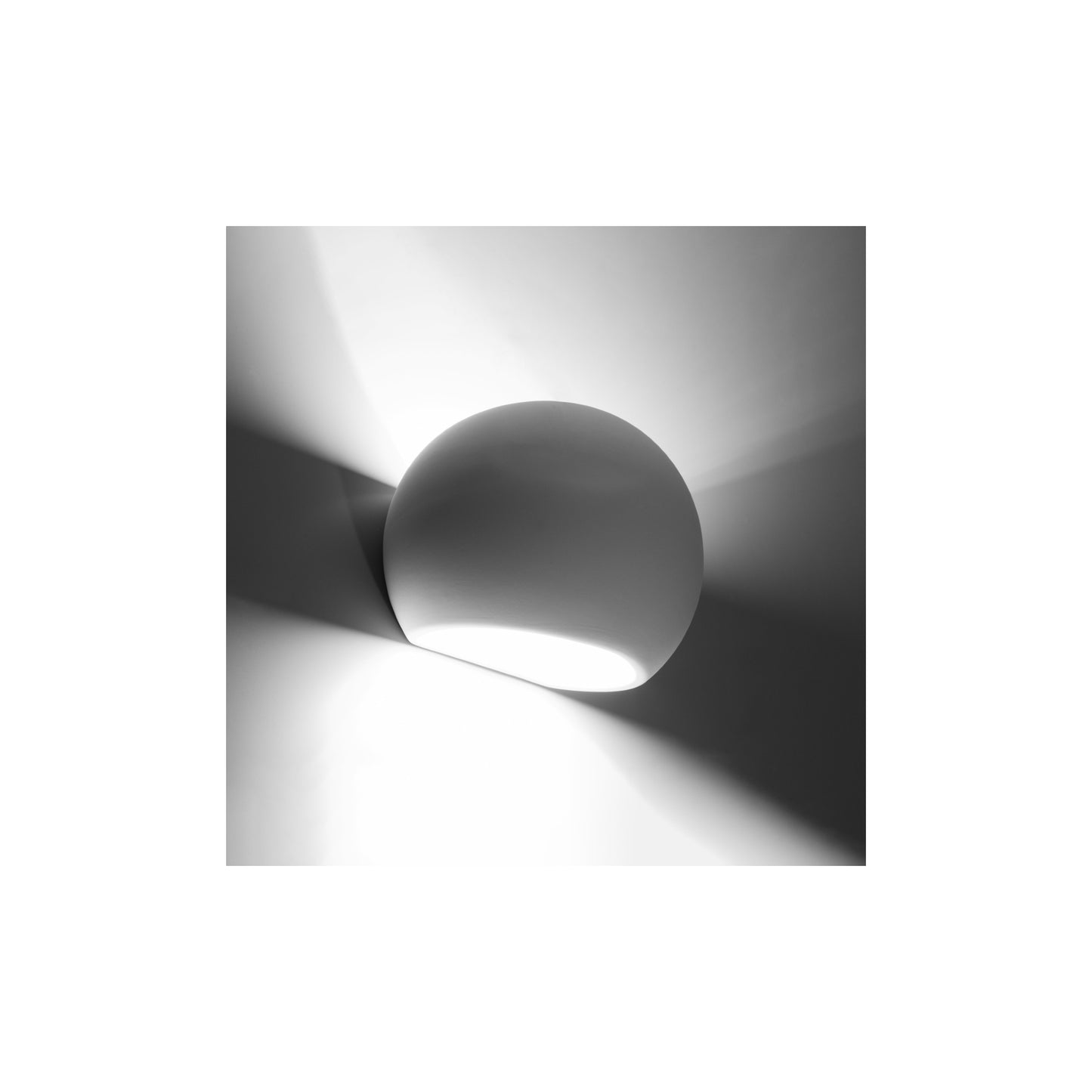 Globe Ceramic Wall Light in White
