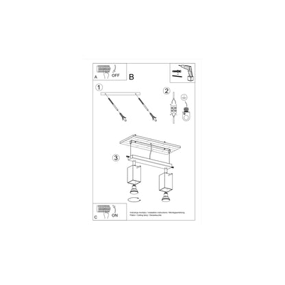 Merida 2 Wall Light in White