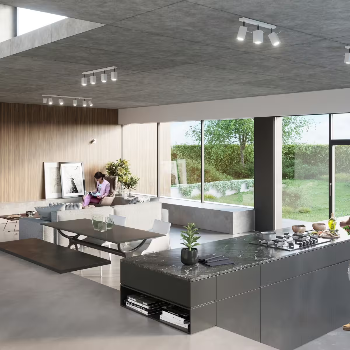 Merida 3 Ceiling Light