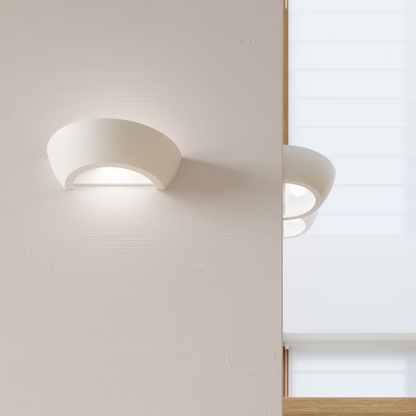 Oskar Ceramic Wall Light in White