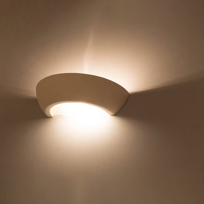 Oskar Ceramic Wall Light in White