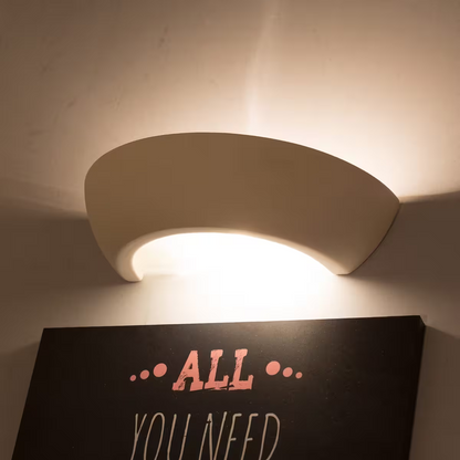Oskar Ceramic Wall Light in White