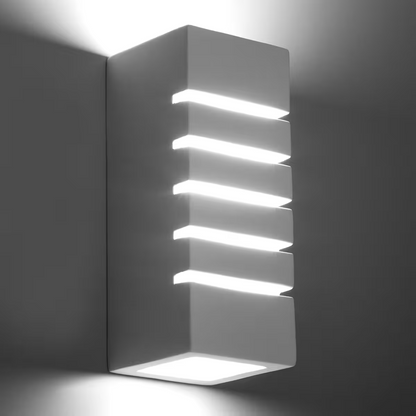 Samir Ceramic Wall Light in White